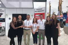 DROMONE Team presenting the Irish Dancers with an Award